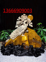 Shen Wood sandalwood agarwood carving Maitreya Buddha Guanyin flower and bird landscape Buddha statue Golden loam root carving ornaments