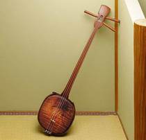 Japanese shamisen Traditional new wood Simple brown printing Classical shamisen Classic stringed instrument