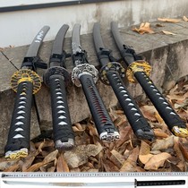 Sword Longquan City Tang Hengknife one manganese steel long cold weapon craft self-defense collection treasure knife car unopened blade