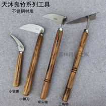 Small sickle small hoe fishing wild fishing hoe-head farm with vegetable agricultural bend to dig the home triangle hoe to open the wasteland