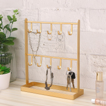 Hanging necklace jewelry shelf Desktop Wrought iron jewelry jewelry display stand Entrance door key holder Creative ornaments