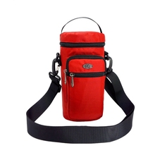 Outdoor riding mountaineering travel one-shoulder cross-body portable large water bottle bag mobile phone bag water cup holder portable thermos cup holder
