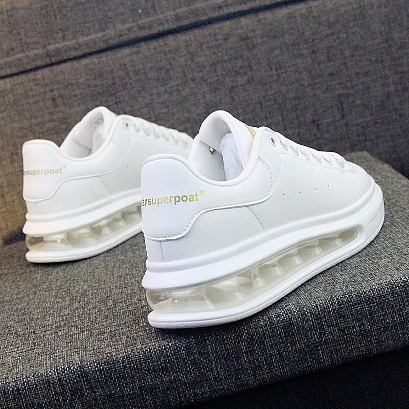 In the fall of 2020 the new womens shoes air cushions increased casual shoes net red sneakers Korean version of the couples small white shoes