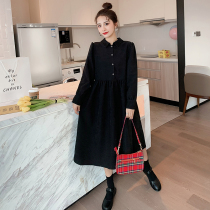 Pregnancy Woman Dress Foreign Trade Discount Mall Special Cabinet Withdrawal Cabinet Cut Mark Womens Dress Clear Cabin Autumn And Winter Style Light Core Suede Dress With Dress