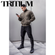 Jacky beam tritium men Spring and Autumn overcoat double cotton lapel retro bomber jacket 01717