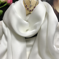 Scarf Women Winter Korean Joker Spring and Autumn Thin Bib Neck 2021 New Mulberry Silk Shawl White Silk Scarf