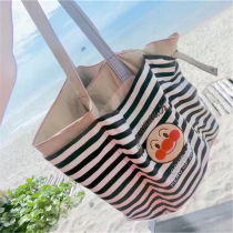 Bread baby Superman parent-child mommy bag large capacity single shoulder hand striped pure cotton cloth child double shoulder small backpack