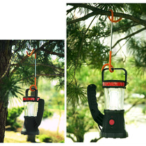 Outdoor multifunctional tent light adhesive hook stainless steel thick camping light frame two-way spiral hanging tent S adhesive hook