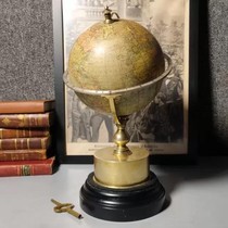 19th-century Western antique French vintage globe clock nostalgic collection can run mechanical clocks