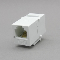 128 type phone straight-through in-line module black and white without external frame CAT3 phone dual-pass docking module