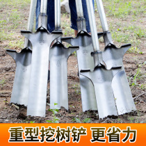 Thickening tree shovel manganese steel seedling ditch shovel digging tree artifact garden tool digging hole shovel nursery seedling root