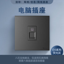 Simon E6 series one information socket (fluorescent Gray)