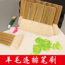 High quality wool does not fall off the brush row brush long front row pen bamboo tube pulp brush professional painting brush painting brush painting pen