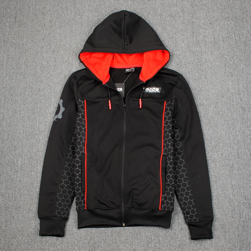 Autumn mens foreign trade hooded sports jacket quick dry casual basketball warm-up cardigan training clothes to increase the code