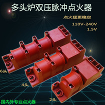 European-style multi-head stove assembly Gas igniter Gas steaming oven Imported stove Electronic pulse flame arrester 220V
