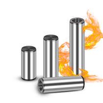 GB120 2 Heat Treatment Quenching High Strength Internal Thread Cylindrical Pin with Thread Pulling Pin M6M8M10