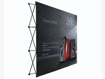 Tie Net display rack portable folding background wall KT board display stand reinforced iron 3X3 inkjet advertising rack