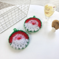 ins cute kitchen dish towel can be hung scrub decontamination non-oil household cleaning rag pan brush