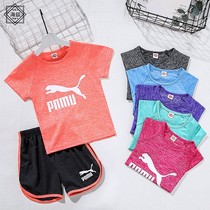 Childrens sports suit speed dry clothes CUHK Girl girl boy sports clothes for summer clothes running badminton training for women