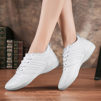 White bodybuilder jazz dance shoes adult soft sole test training special dance shoes New square dance shoes