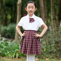 Shenzhen school uniform Shachen leopard small summer suit female