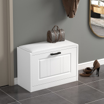 Shoe stool household door shoe cabinet can sit simple modern soft bag stool into the door integrated into the home to wear shoe stool light luxury