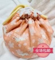 Pure handmade cotton orange powder cherry blossom rabbit soup bag empty hand stove bag custom size contact owner New