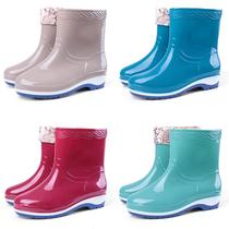 New bucket shoes women summer soft rain boots ladies cute adult plastic boots breathable fashion non-slip
