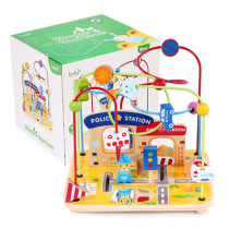 boby large city scene beaded 1-2-3 years old boys and girls Childrens educational force early education baby beaded toys