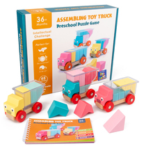 Truck loading music building block Rabbit Baby Magic box building block Prince rescue Princess children space logic thinking board game