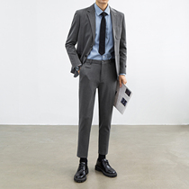Casual suit suit men 2021 new autumn men handsome groom wedding small suit slim suit Korean version