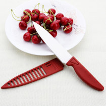 New kitchen household Yangjiang stainless steel fruit knife cutting fruit department store red knife box knife