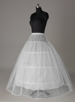 Wedding dress 3 laps with lace loose waist skirt and wedding routine dress