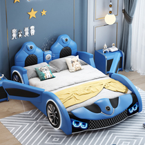 Childrens bed for boys cars 1 2-meter single boys room creative furniture door child cartoon guardrail chu wu chuang