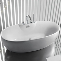 ROCA Legiya freestanding acrylic (1700*800) comfortable elliptical Dragon bathtub with cylinder side