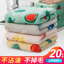 Non-oil non-lint rag kitchen absorbent table bowl dish cloth hand towel cleaning cloth housework cleaning towel