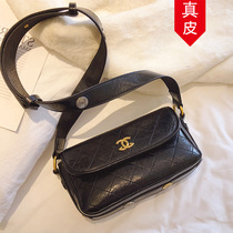 2021 leather womens bag trendy all-match small square bag fashion popular niche design shoulder messenger bag