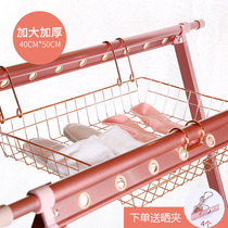 Clothes basket with aluminum clip sweater sock rack underwear stainless steel baskets net pocket flat electric drying rack anti-deformation