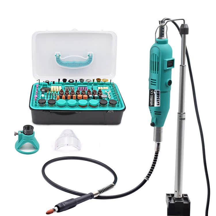 Promotion 388 sets of electric grinding miniature electric drill adjustable speed engraving machine wen play polishing pen soft shaft cutting