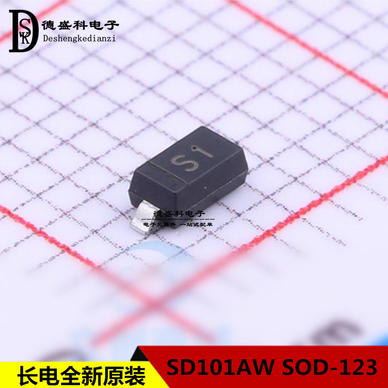Long electric original Schottki diode SD101AW silkprint S1 SOD-123 15mA 60V