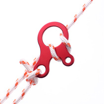 Outdoor anti-slip tightening binding buckle Fast knot rope tent canopy pull rope buckle Aluminum alloy snail windproof rope buckle