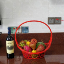 New small Yuanbao fruit basket portable basket fruit gift basket picking basket plastic fruit basket