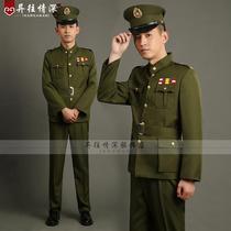 New American military uniform General Chiang Kai-shek military uniform Kuomintang officer uniform Anti-war drama stage performance clothing