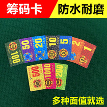 Mahjong machine chip card chess card room Mahjong PVC square chip brand Playing card entertainment plastic chip coin