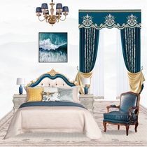 Like a fish in the water curtain Emerald family exclusive personality custom suit craft environmental protection fabric fashion and comfortable