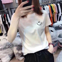 Short-sleeved t-shirt womens cotton bottoming shirt 2021 new design sense thin white loose summer thin top