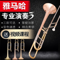 (Upgrade) tenor trombone downgrade B paint gold phosphorus copper gold Bronze trombone beginner performance
