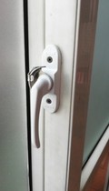 Plastic steel crescent lock Aluminum alloy window lock Balcony sliding door window lock Sliding door hook lock Plastic steel window lock hook