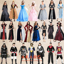 Halloween cos adult evil queen Snow White Queen costume King knight Cinderella witch costume