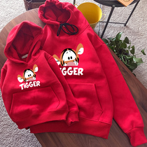 Fried Street Parent-Child Dress Winter and Autumn Family of Three and Four 2022 Year of the Tiger New Year New Year Western Style Mother and Daughter New Year Dress